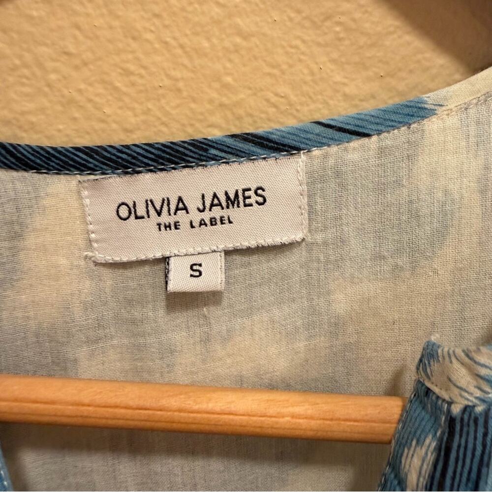 Tuckernuck Olivia James The Label Blue Cotton Long Sleeve Maxi Dress Small - Picture 14 of 14
